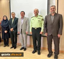 هیئت رییسه دانشگاه فرهنگیان قزوین با فرمانده نیروی انتظامی دیدار کرد 2