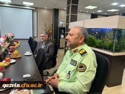 هیئت رییسه دانشگاه فرهنگیان قزوین با فرمانده نیروی انتظامی دیدار کرد 3