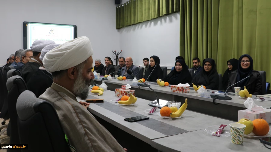 آیین تکریم و معارفه مسئول نهاد نمایندگی مقام معظم رهبری در دانشگاه فرهنگیان استان قزوین 3