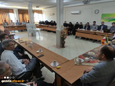 جلسه شورای اداری با حضور سرپرست جدید دانشگاه فرهنگیان استان قزوین
