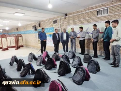 توزیع ۵۰ بسته لوازم التحریر توسط بسیج دانشجویی دانشگاه فرهنگیان قزوین؛ تبلور مسئولیت اجتماعی در آستانه سال تحصیلی 2