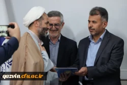 آیین تکریم و معارفه مسئول کانون بسیج اساتید دانشگاه فرهنگیان قزوین برگزار شد 5