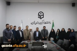 مراسم تودیع و معارفه مسئول بسیج دانشجویی پردیس شهیده بنت الهدی صدر دانشگاه فرهنگیان قزوین با حضور جمعی از مسئولان دانشگاه، فرماندهان بسیج و اعضای بسیج دانشجویی برگزار شد 3