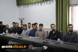 مراسم تودیع و معارفه مسئول بسیج دانشجویی پردیس شهیده بنت الهدی صدر دانشگاه فرهنگیان قزوین با حضور جمعی از مسئولان دانشگاه، فرماندهان بسیج و اعضای بسیج دانشجویی برگزار شد 2