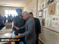 افتتاح کارگاه هنر دانشگاه فرهنگیان قزوین با حضور معاون پژوهشی کشور؛ دکتر موسوی: هنر هرگز جای خود را به هوش مصنوعی نمی دهد 7