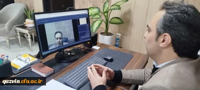 برگزاری جلسه مجازی رئیس دانشگاه فرهنگیان قزوین با اعضای هیأت علمی