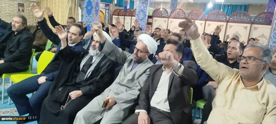 مراسم بیعت با رهبر معظم انقلاب اسلامی در دانشگاه فرهنگیان قزوین برگزار شد 6