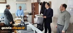 بازدید رئیس دانشگاه فرهنگیان استان قزوین از وضعیت فضاهای فیزیکی و محوطه دانشگاه 3